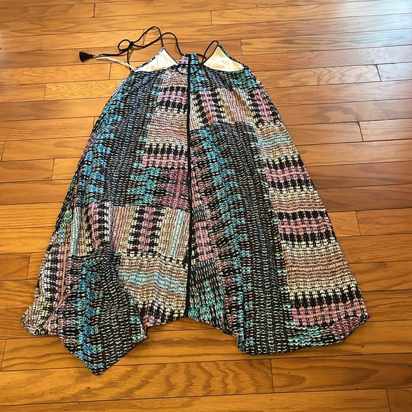 Akemi + Kin Dress Womens Small Multicolor Riviera Boho Tassels Sleeveless - Picture 8 of 8